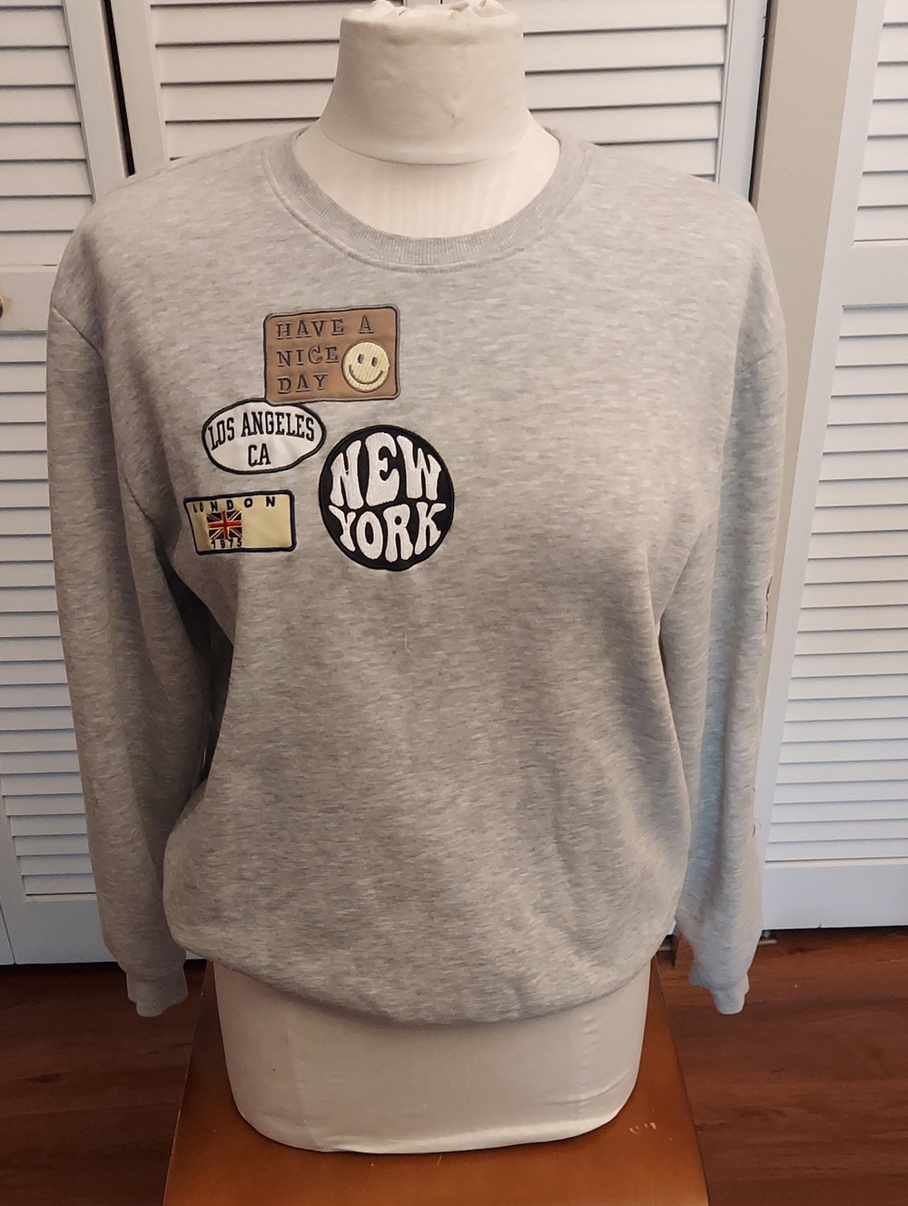 Social Scene Sweatshirt With Patches